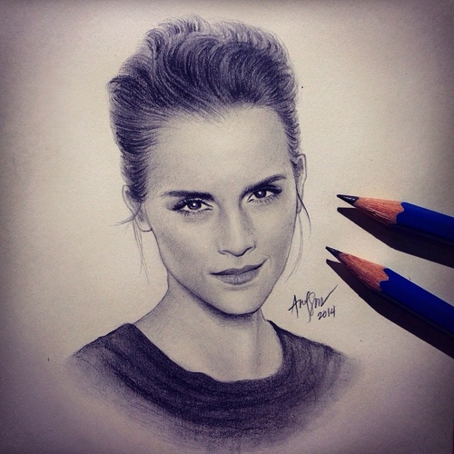 15-Emma-Watson-André-Manguba-Celebrities-Drawn-and-Colored-in-with-Pencils-www-designstack-co
