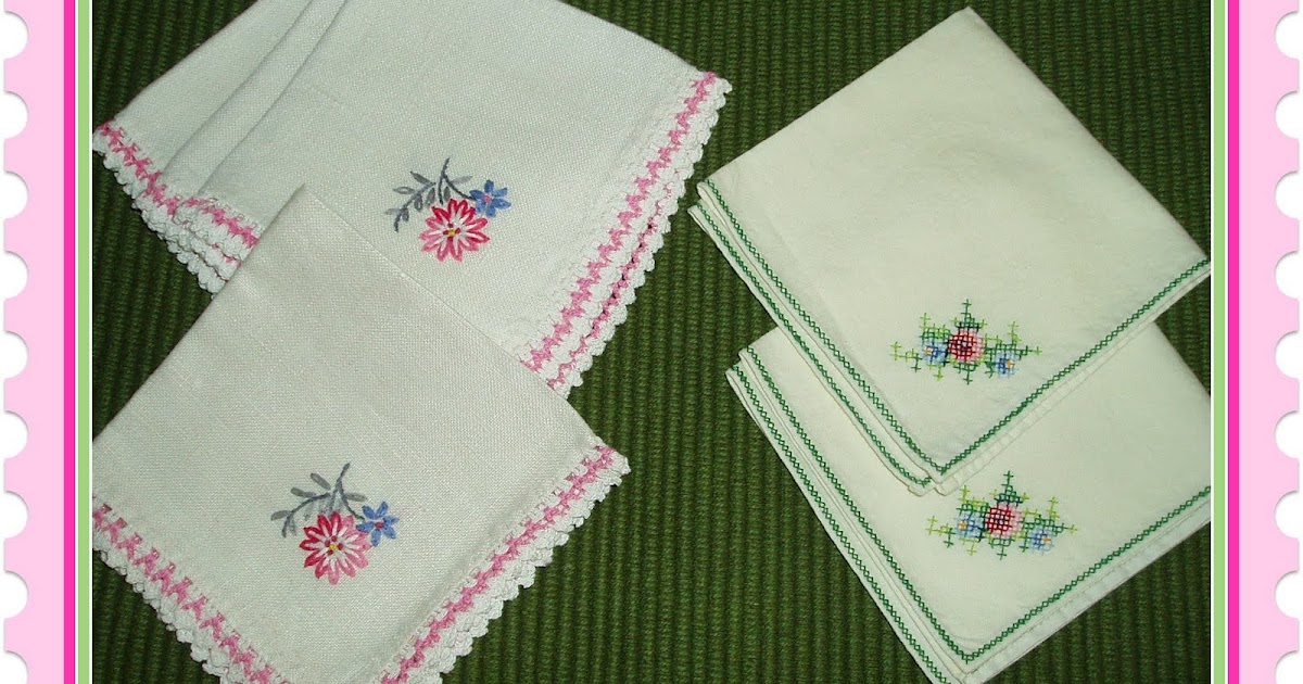 Garden Of Daisies Embroidered Tea Napkins