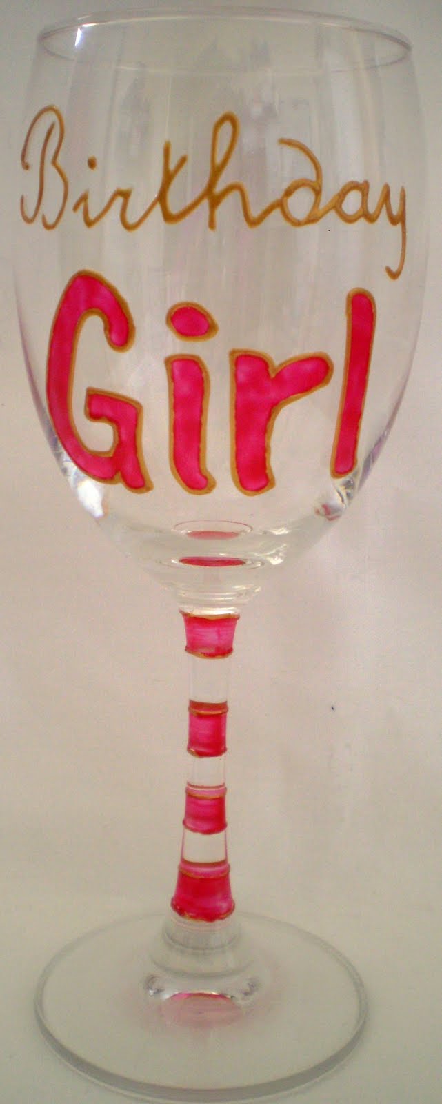 R.E.S Designs BIRTHDAY GIRL WINE GLASS