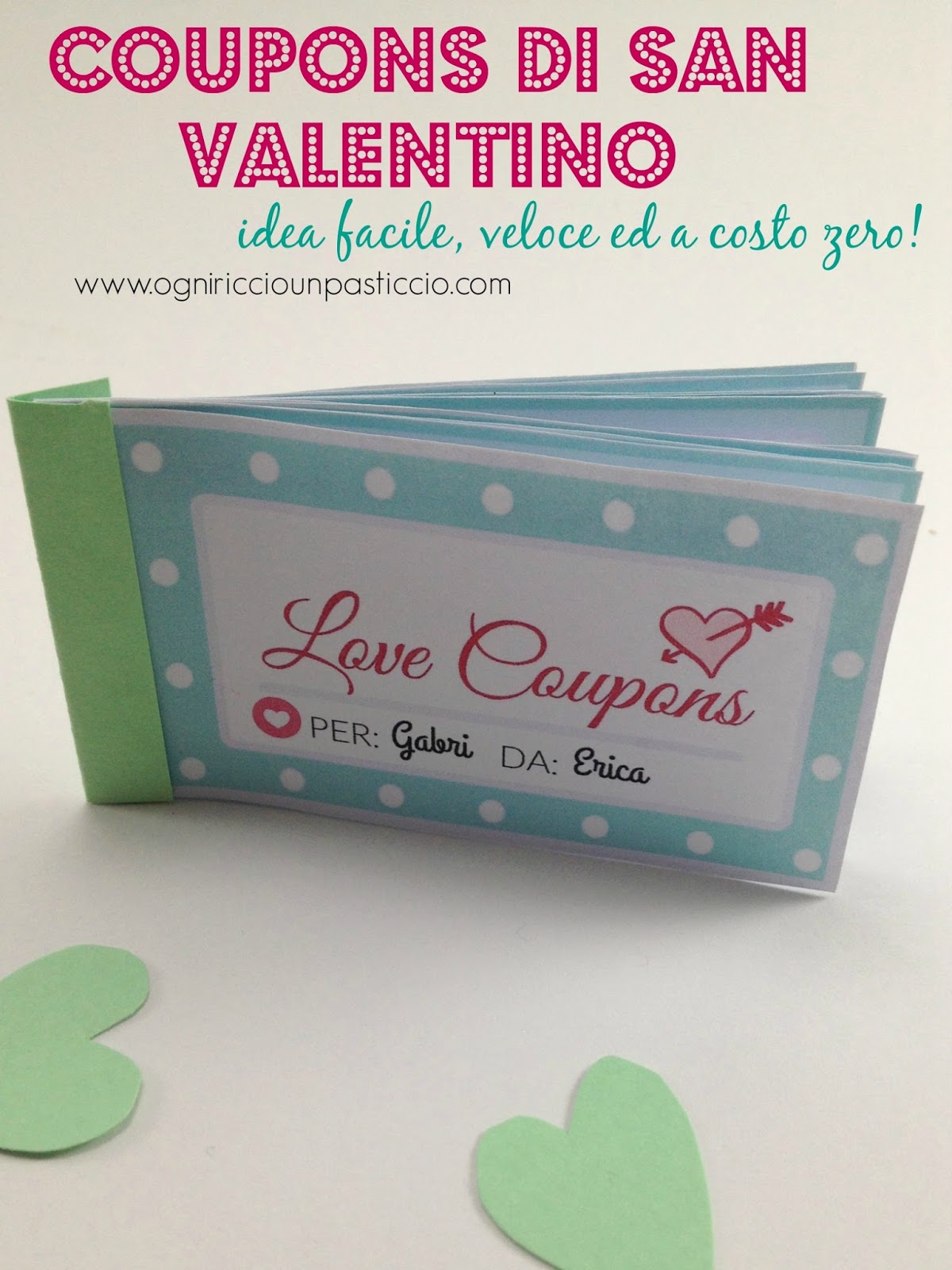 Ogni riccio un pasticcio - Blog di cucina: Love Coupons - Idea regalo a  costo zero per San Valentino