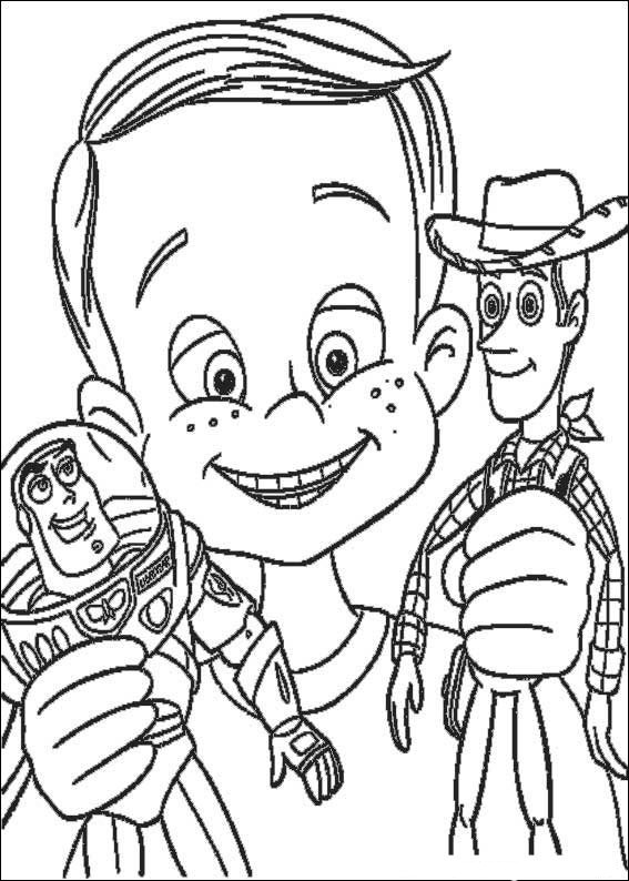 Disney Animation Coloring Pages : Toy Story Cartoon Characters
