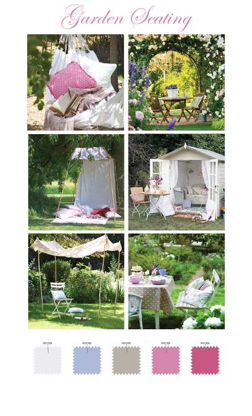 Pretty garden seating Pretty garden seating