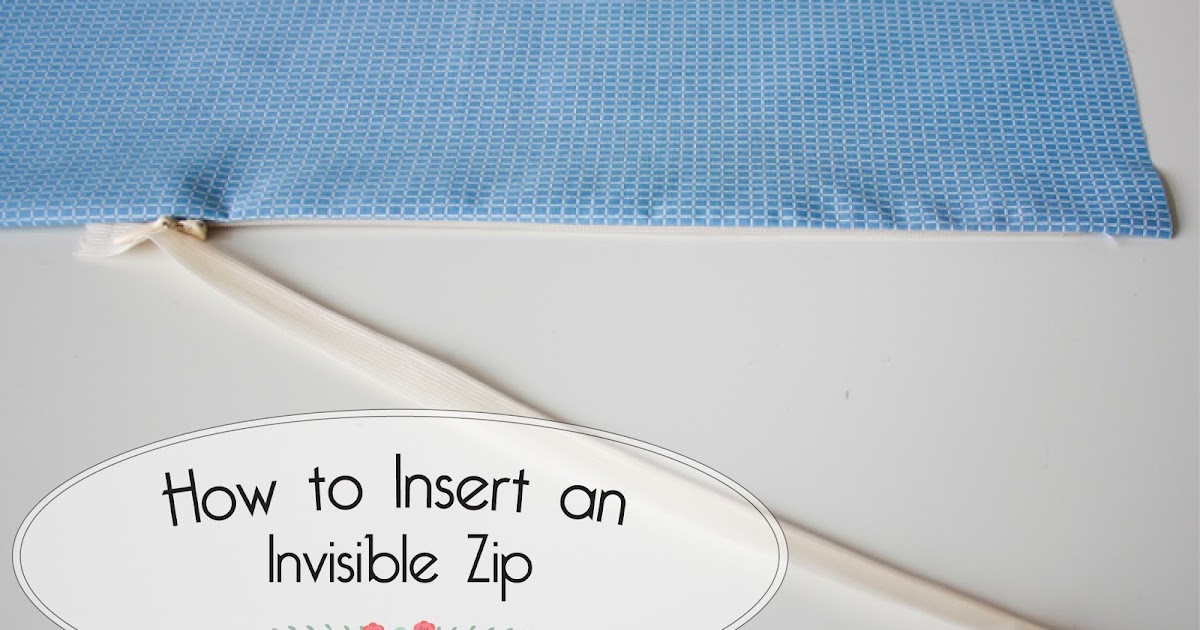 How To Insert An Invisible Zip Jennifer Lauren Handmade