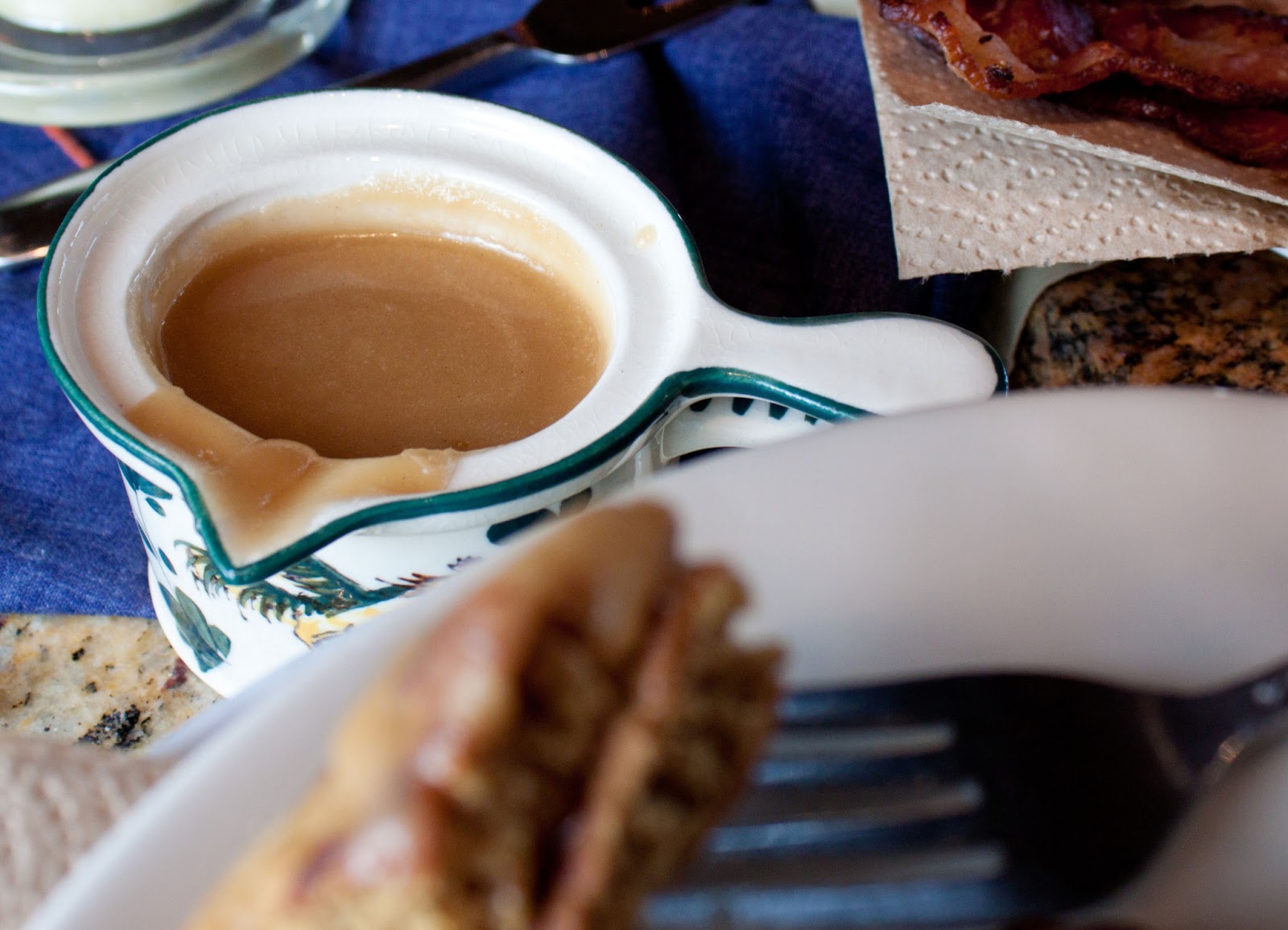 Fat and Happy Blog Gingerbread Pancakes with Buttercream Syrup