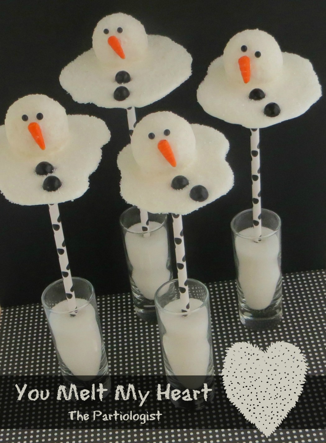 The Partiologist Melted Snowman Cake Pops!