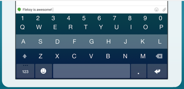 أكتب  بسرعة على كيبورد هاتفك أندرويد مع تطبيق  Fleksy Keyboard
