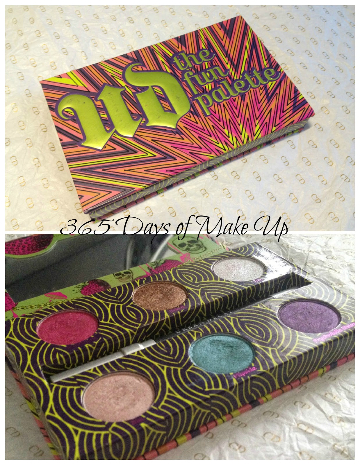 365 days of make up day 51 urban decay fun palette review swatches