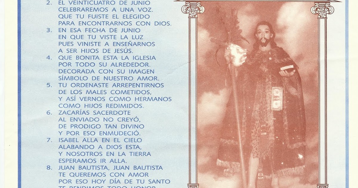 SAN JUAN BAUTISTA GUELACHE, OAXACA HIMNO A SAN JUAN BAUTISTA (Autor