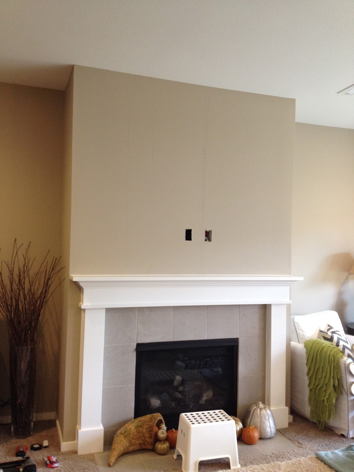 Something Creative... Fireplace Mantel Spruce