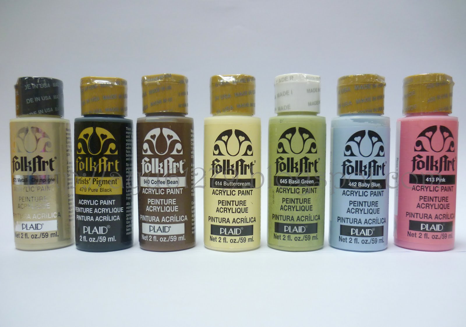 My Masterpiece... Plaid's FolkArt Acrylic Paint For Sale!