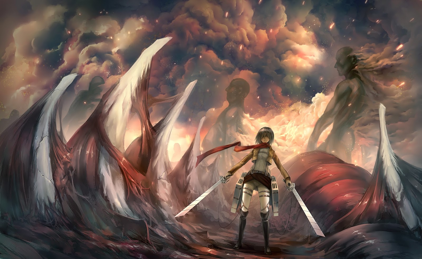 Hd Wallpaper Epic Mikasa Ackerman Titans A40