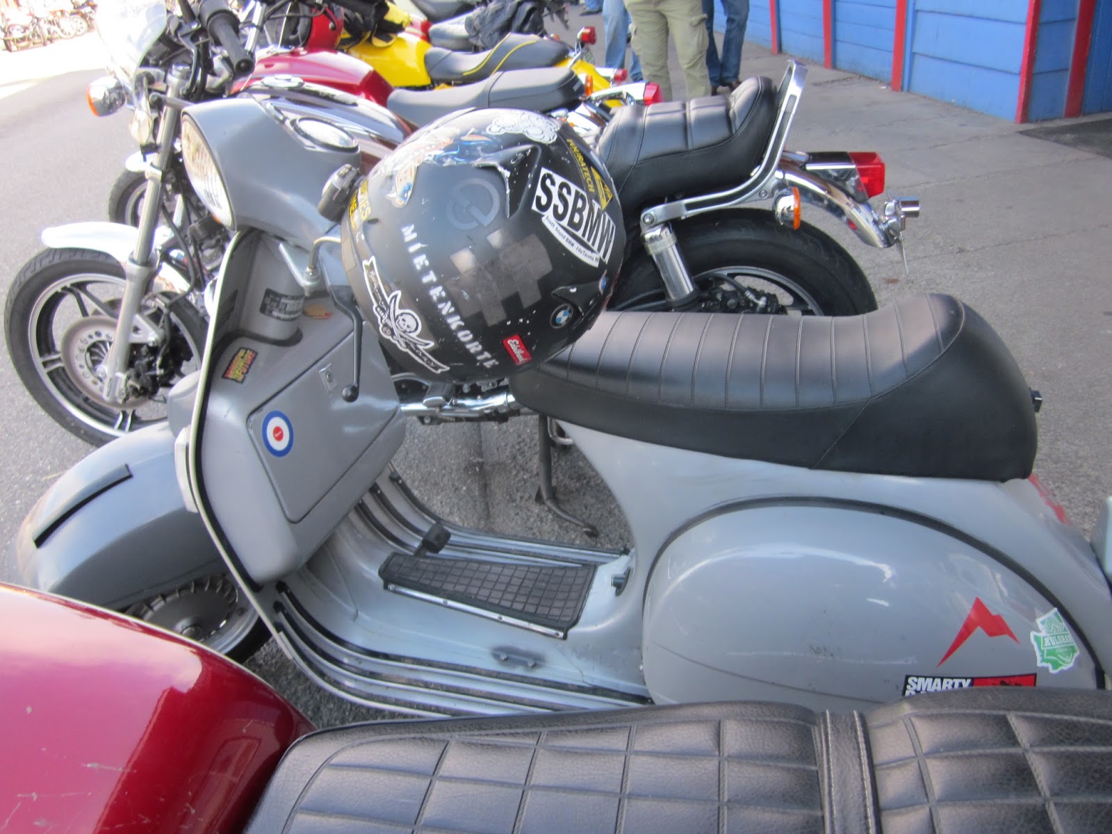 OldMotoDude Vespa P200E at the 2013 Isle of Vashon TT Washington State