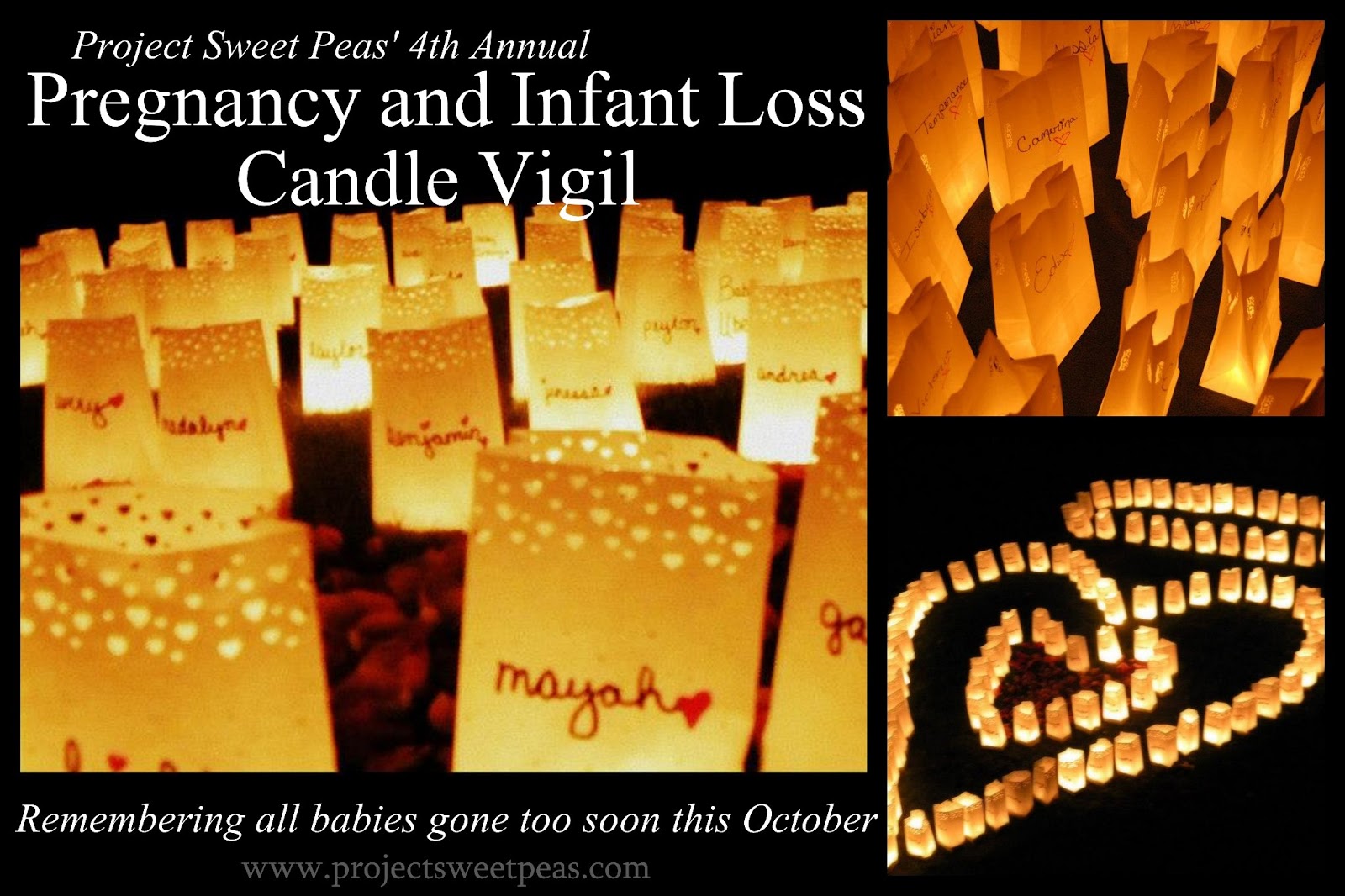 4th Annual Pregnancy and Infant Loss Candle Vigil Project Sweet Peas