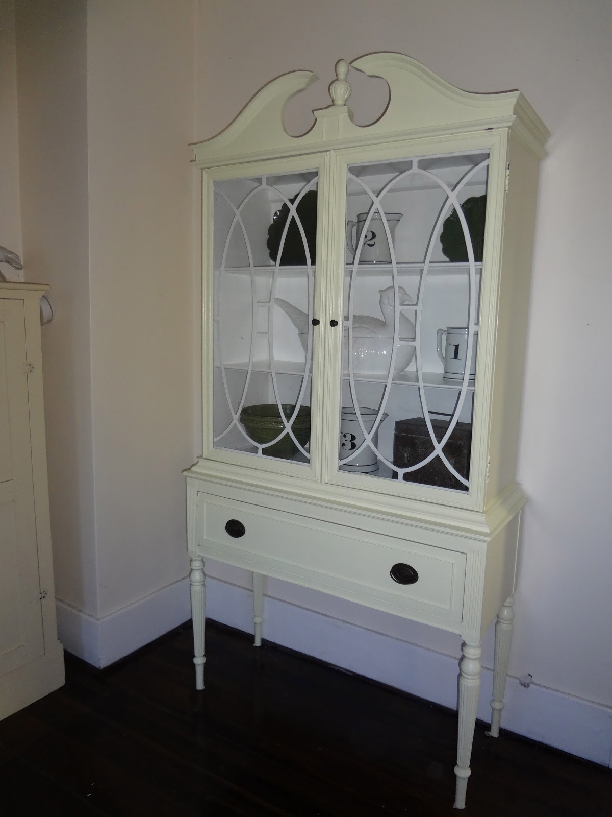 Heir and Space A Painted Antique Hutch