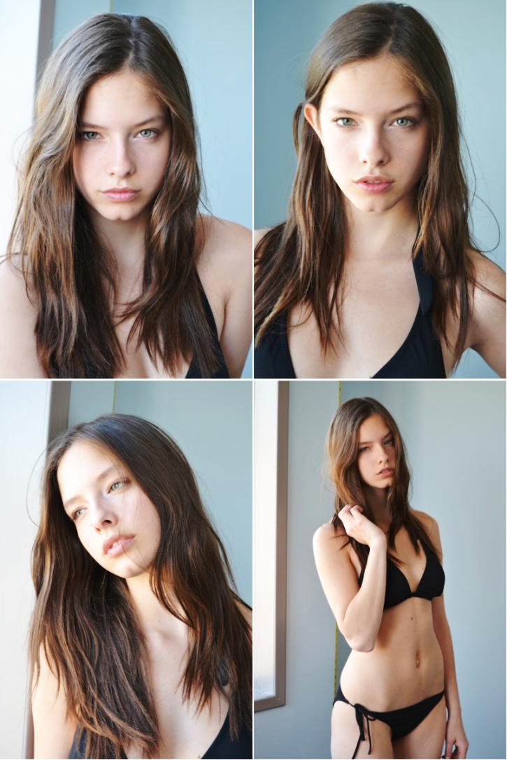 Модельная внешность привлекательной Janina E