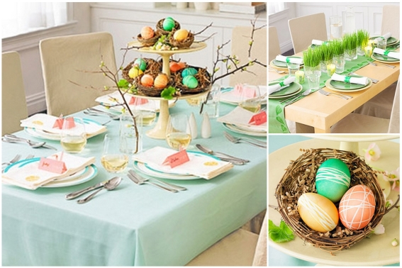 Stół wielkanocny, dekoracje na święta, dekoracje wielkanocne, Wielkanoc, przygotowania do Wielkanocy, przygotowania do świąt