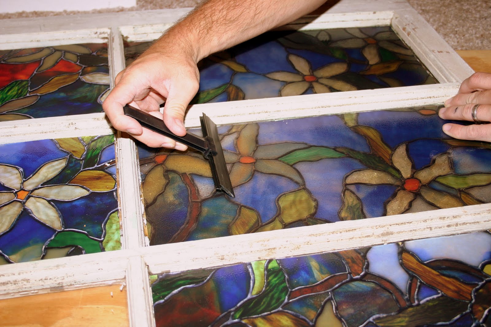 Faux Stained Glass Window {Tutorial} East Coast Creative