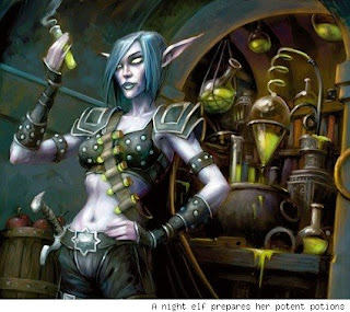 World of Warcraft Alchemy Recipe Elf Epic Flasks for Raids