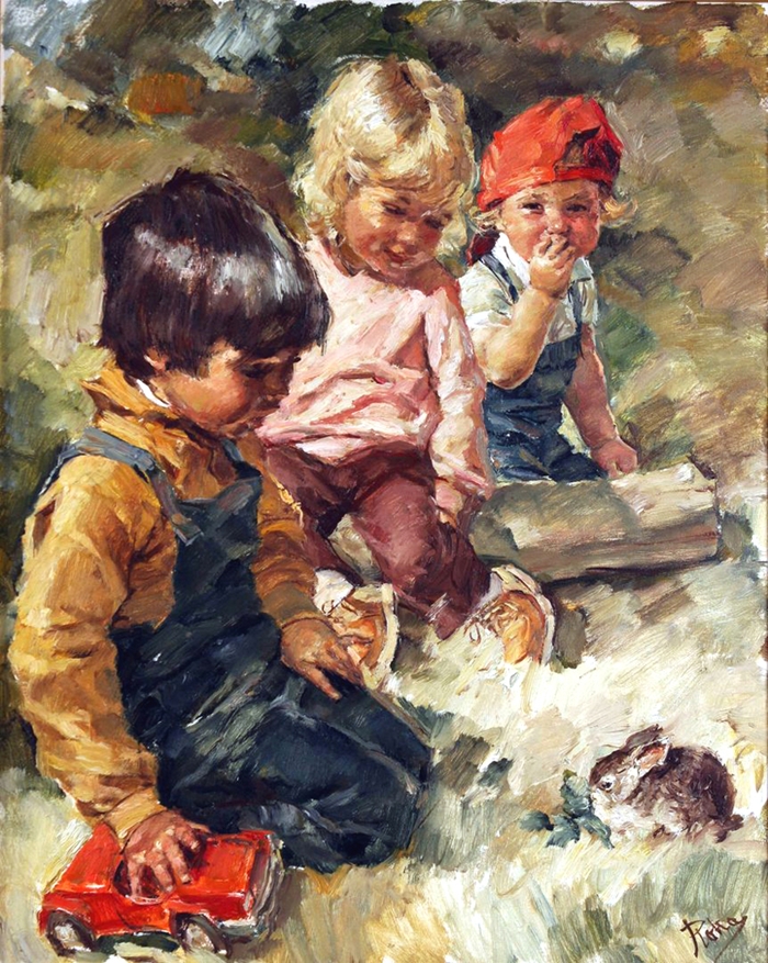 Hungarian Artist Charles Roka Childhood Paintings Fine Art and You