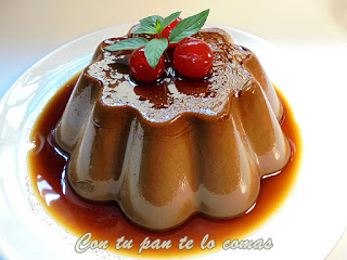 Flan De Crema De Cacao
