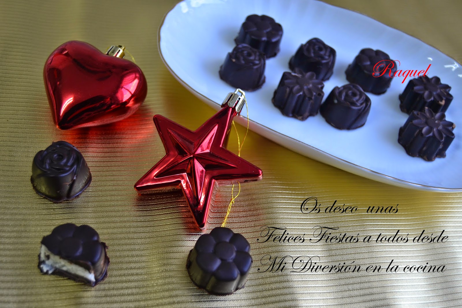 Turrón De Coco Con Chocolate Negro Y Bombones