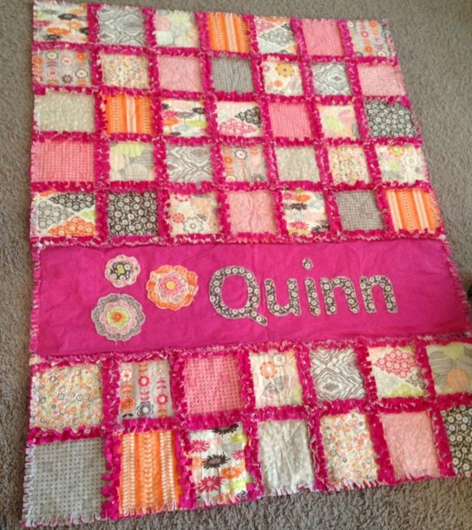 Lo, Ray, & Me: Minky rag quilt (Easy)