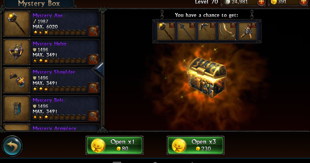 eternity warriors 2 mystery box eternity warriors 2 mystery box