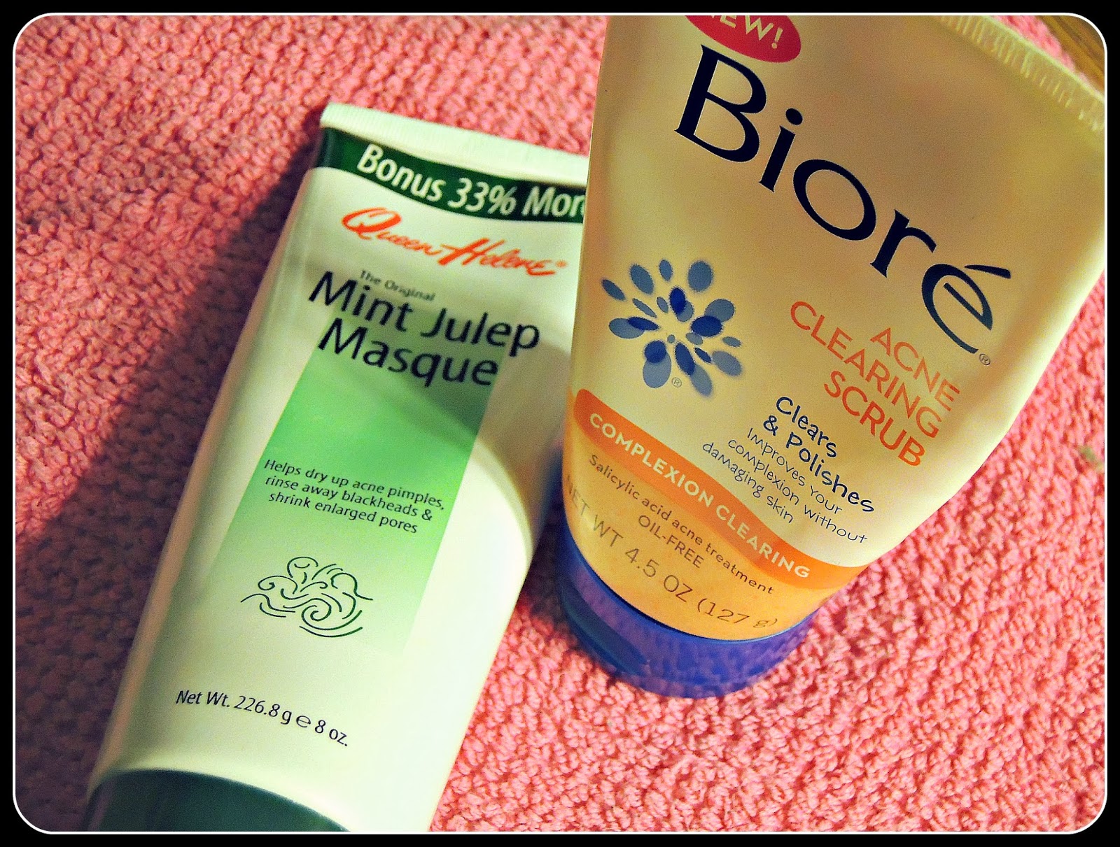 Queen Helene Mint Julep Masque and Biore Acne Clearing Scrub Review