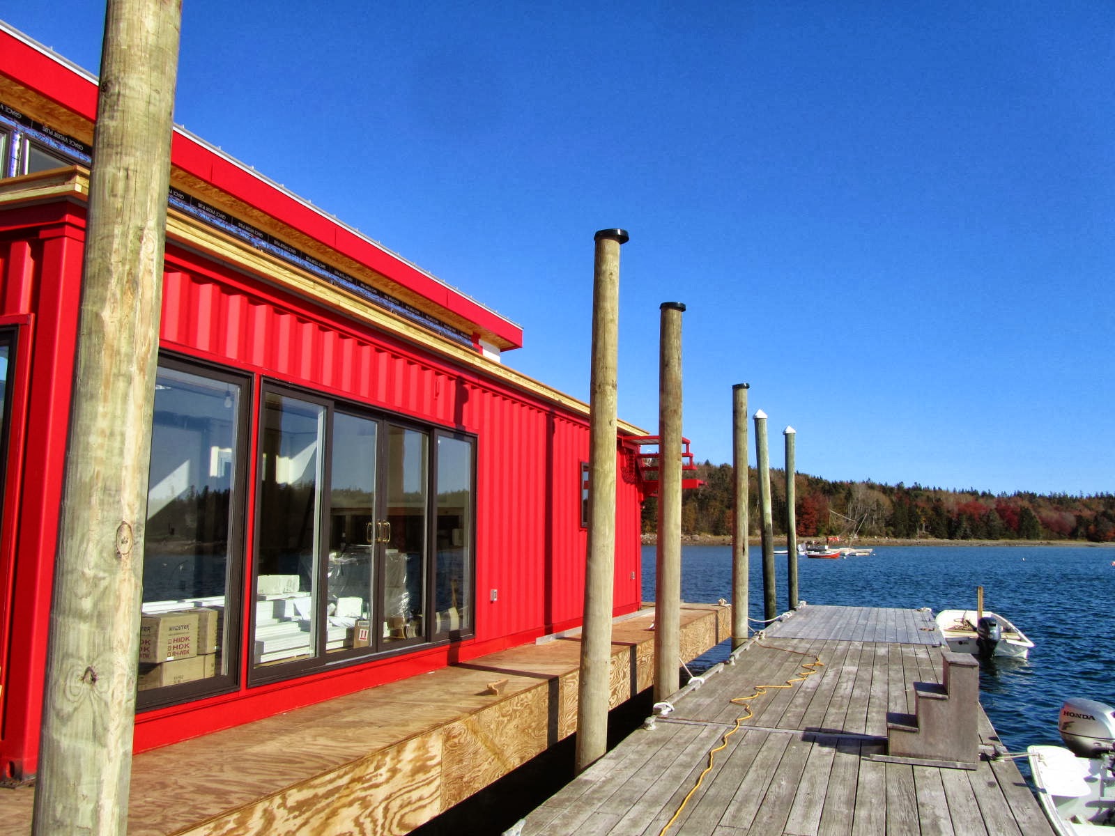 Shipping container boathouse Construction and DIY projects Forums