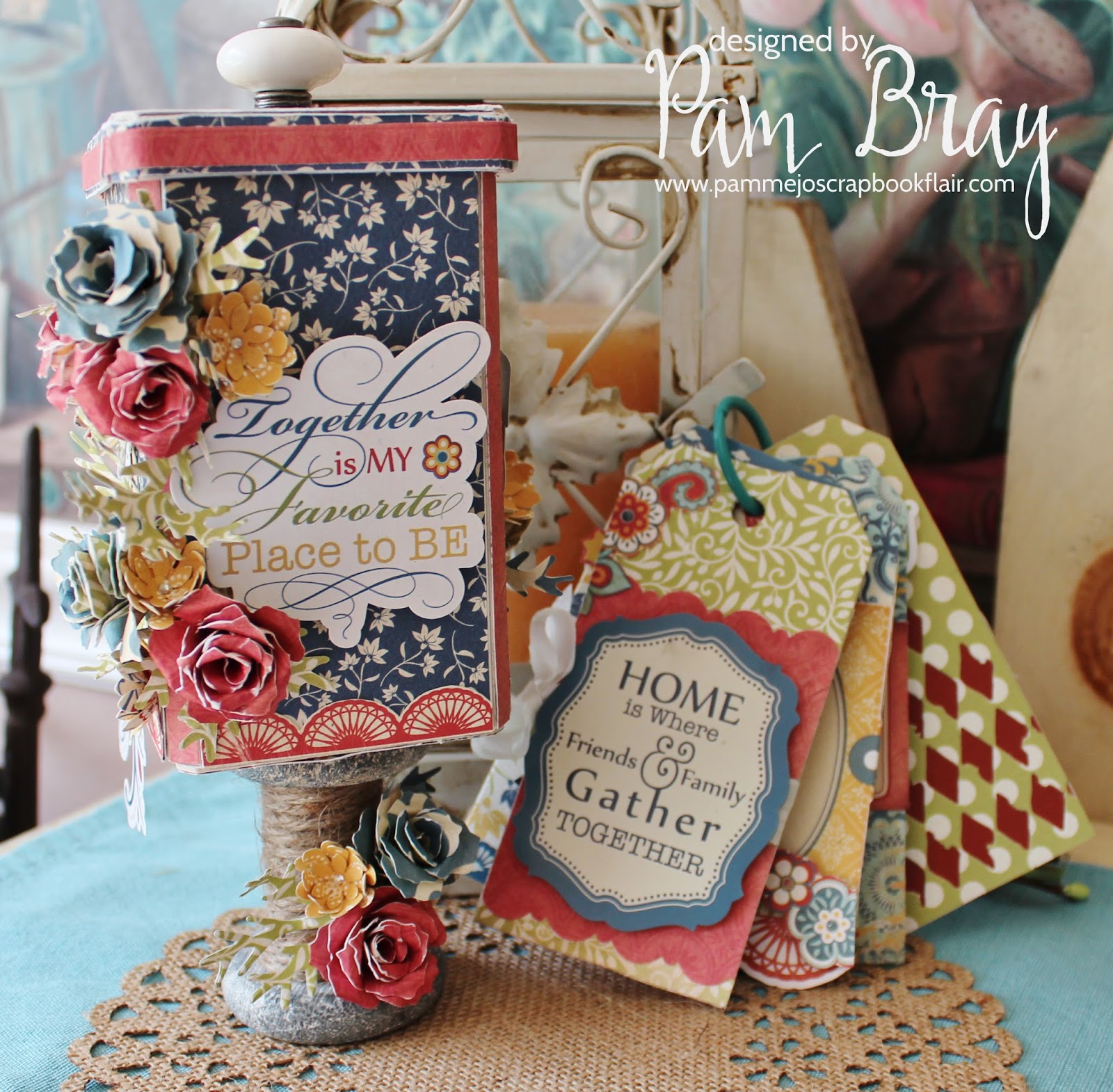 Pam Bray Designs A Girl with Flair "Together is my Favorite" Canister