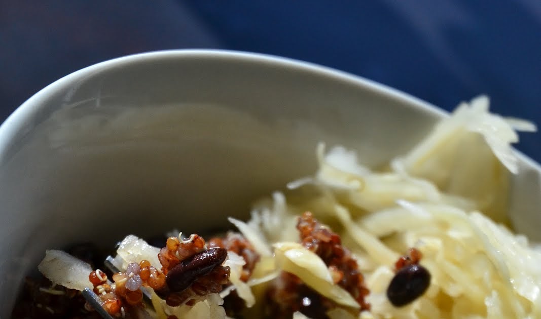 Artistically Gluten Free Quinoa Sauerkraut