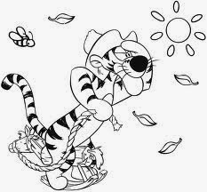 Winnie The Pooh Coloring Pages - Tigger 7