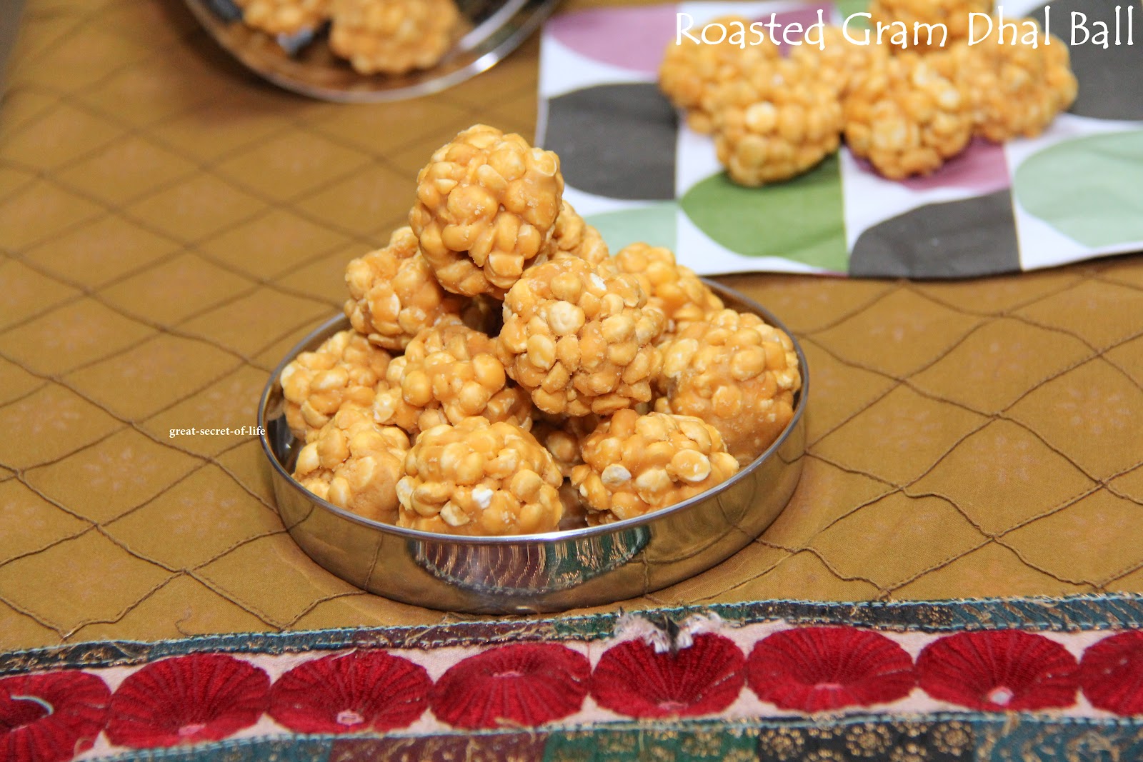 Roasted Gram Dhal Balls Greatsecretoflife