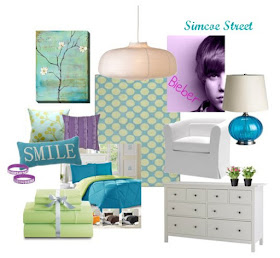 Simcoe Street: A Turquoise, Lime & Bieber Tween Room