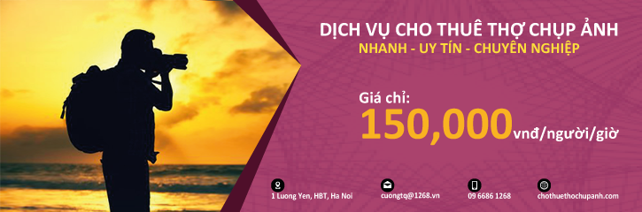 Cho thuê thợ chụp ảnh giá rẻ(150k/người/giờ) |LH: 09 6686 1268