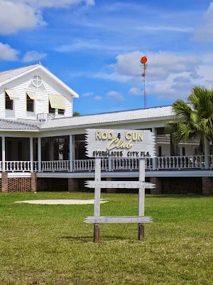 Exterior of the Rod and Gun Club in Everglades City Florida