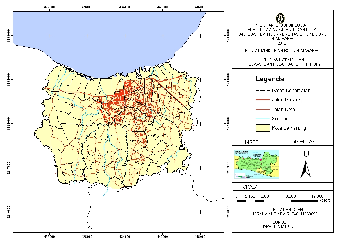 Peta Administrasi Kota Semarang Provinsi Jawa Tengah - vrogue.co