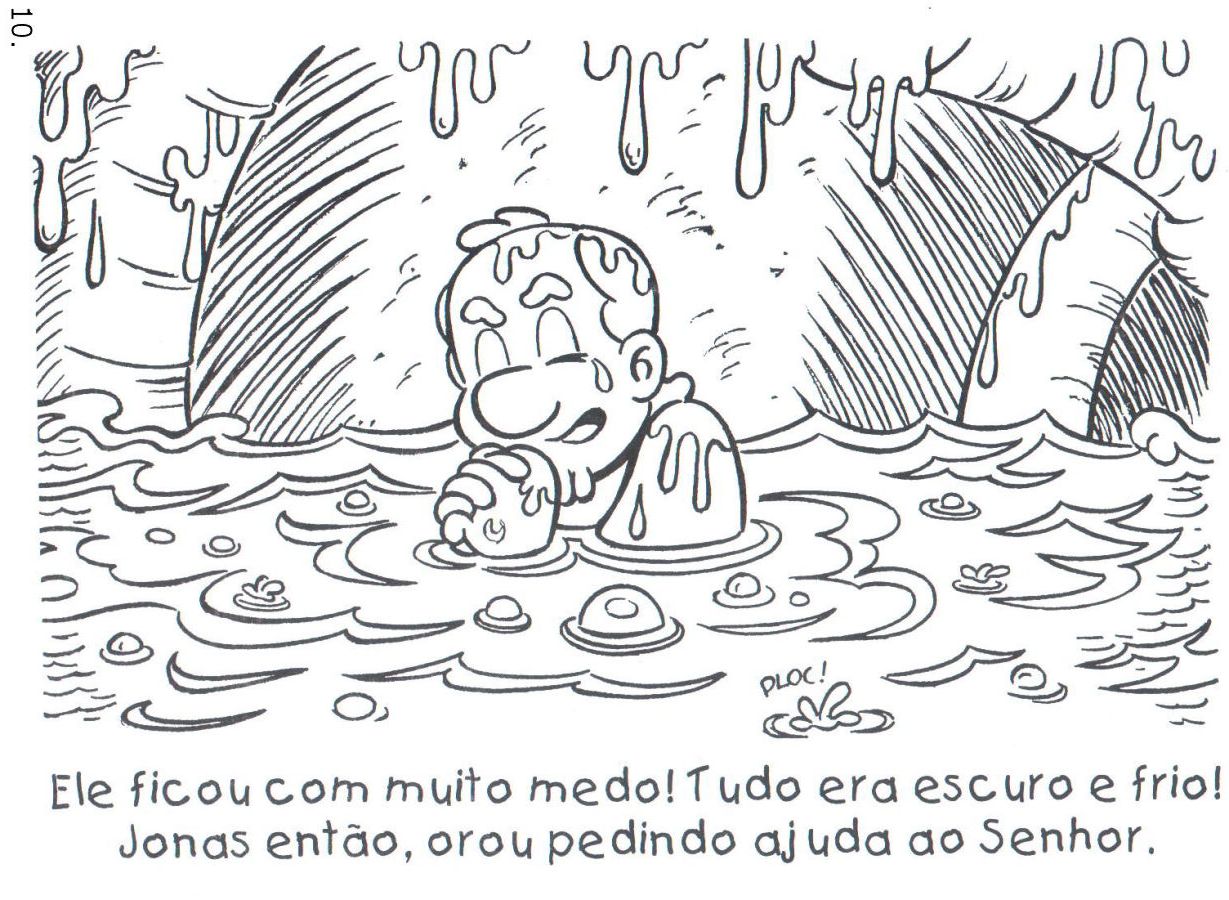 a histÓria de jonas para colorir arte e contos