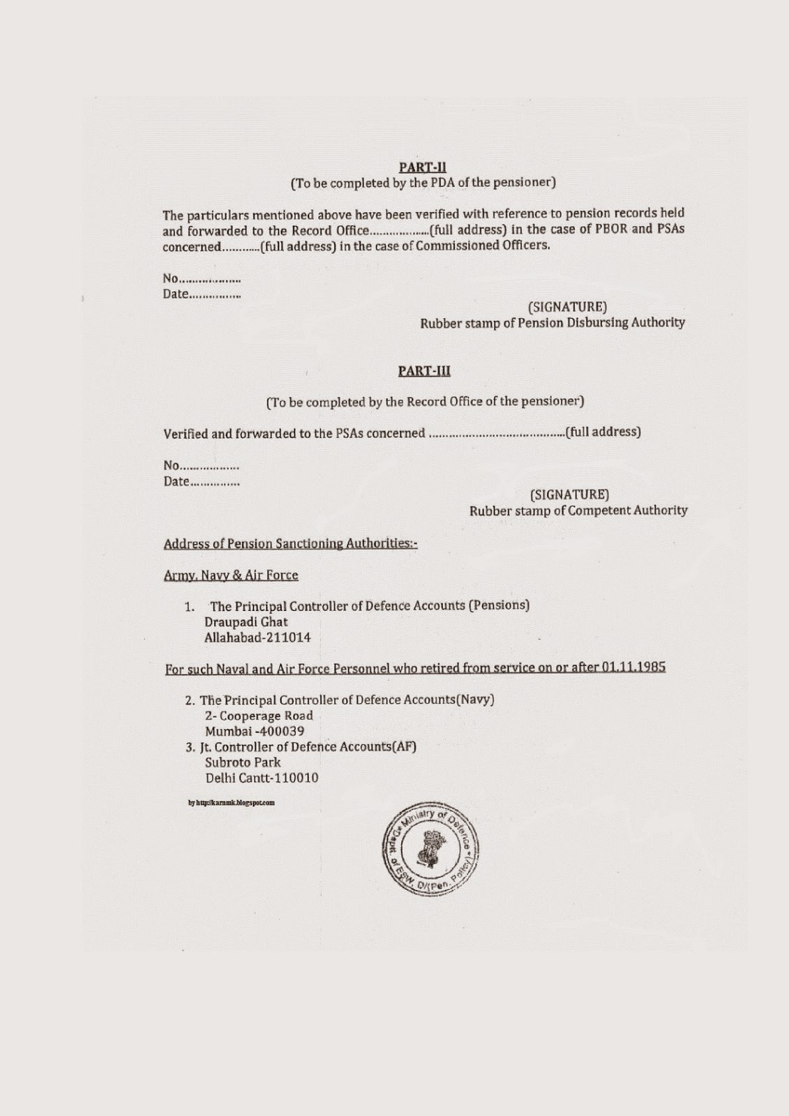 casualty pensionary awards for armed forces officers pobr af form 4392