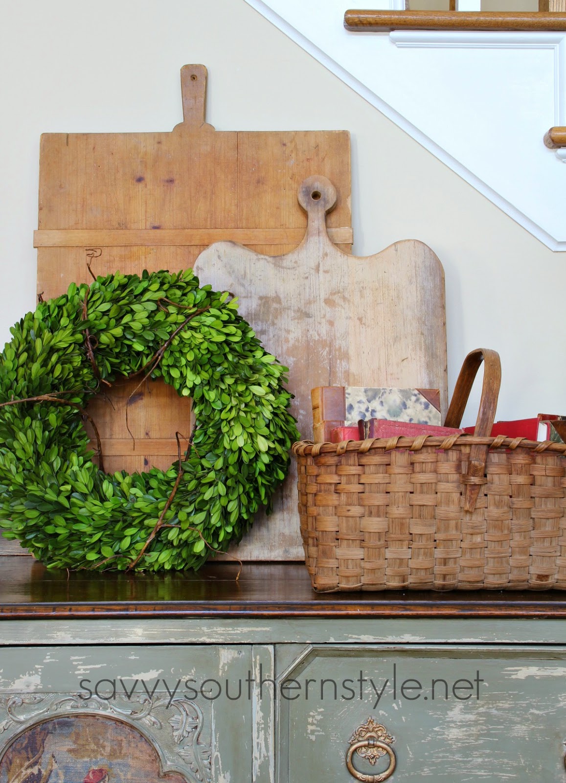 Savvy Southern Style How To Use Vintage Breadboards in Your Decor