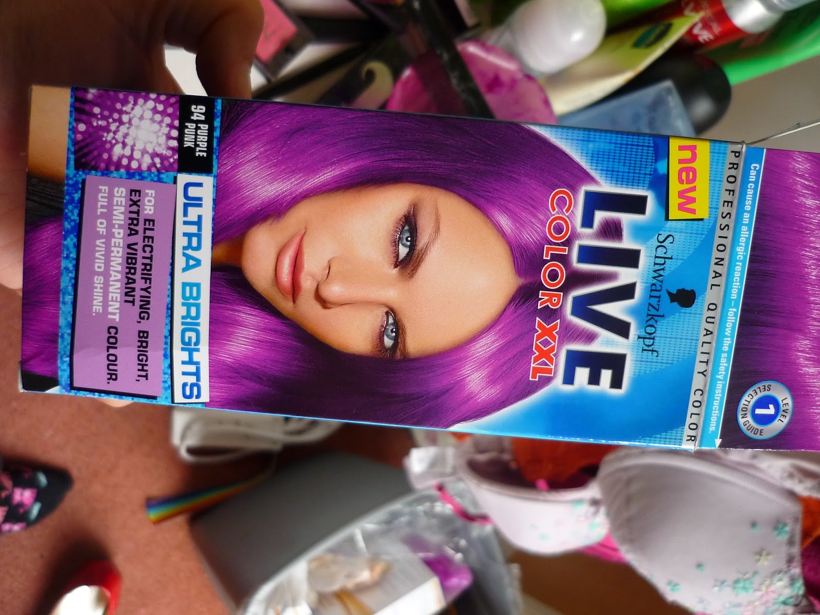 3. Schwarzkopf LIVE Color XXL Ultra Brights 94 Purple Punk Semi-Permanent Purple Hair Dye - wide 2