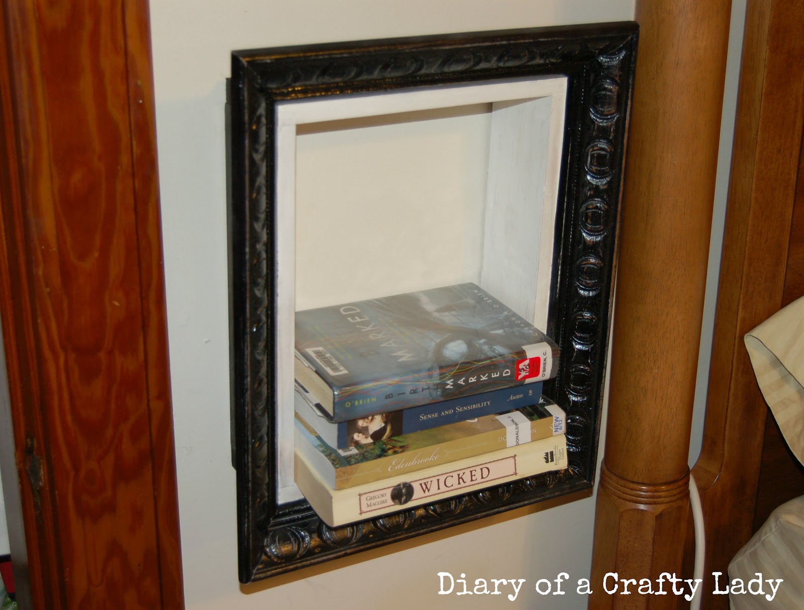 Diary of a Crafty Lady Picture Frame Book Shelf