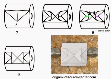 Оригами "Бабочка" из туалетной бумаги
