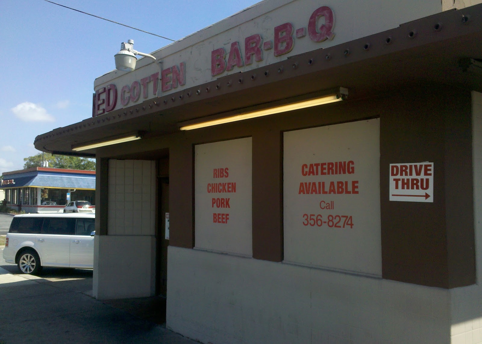 Smoked Pig and Sweet Tea Billy C's Fred Cotton BBQ, Jacksonville, FL