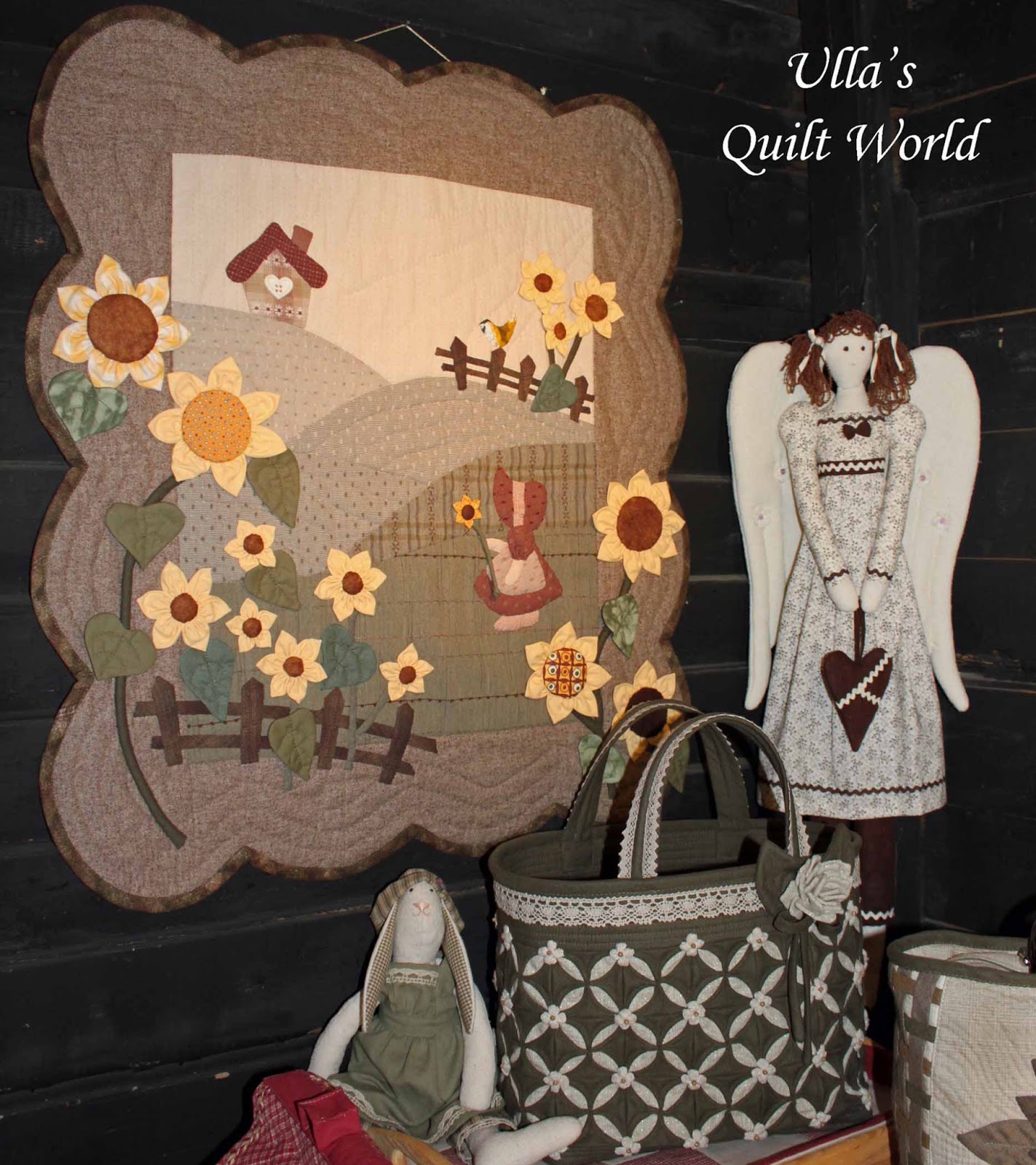 Ulla's Quilt World Tilda angels, quilts