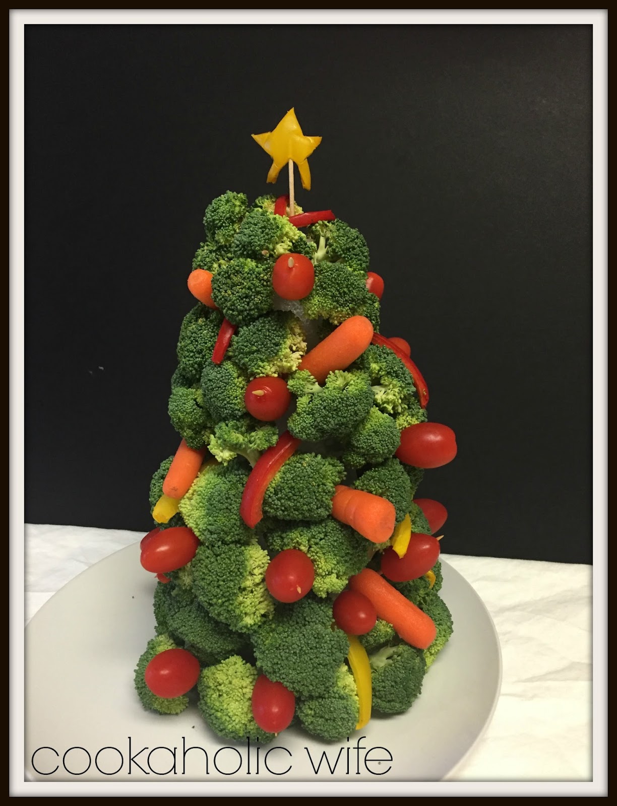 Vegetable Christmas Tree - Cookaholic Wife
