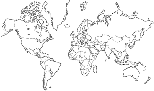 news mapa mundi en blanco