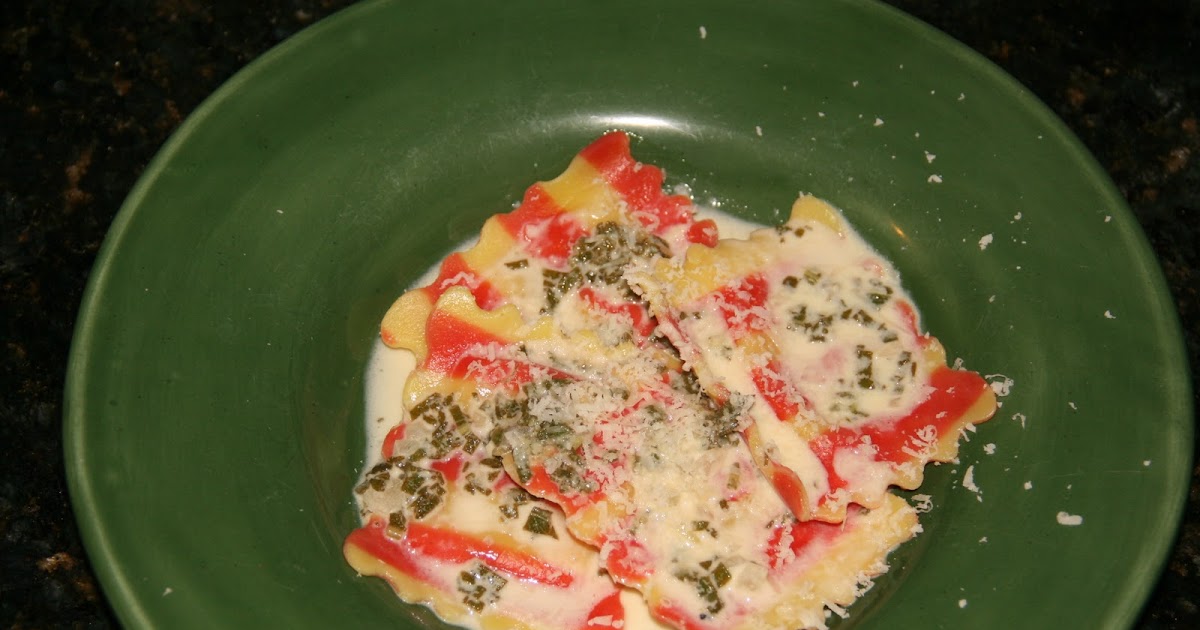 Easy Vegetarian Cuisine Butternut Squash Ravioli with Sage Cream Sauce