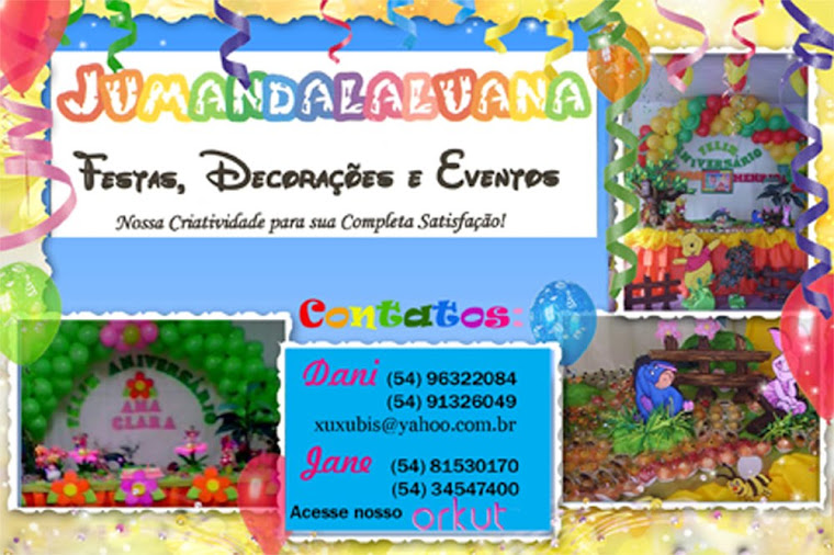 JUMANDALALUANA Festas, Decorações e Eventos