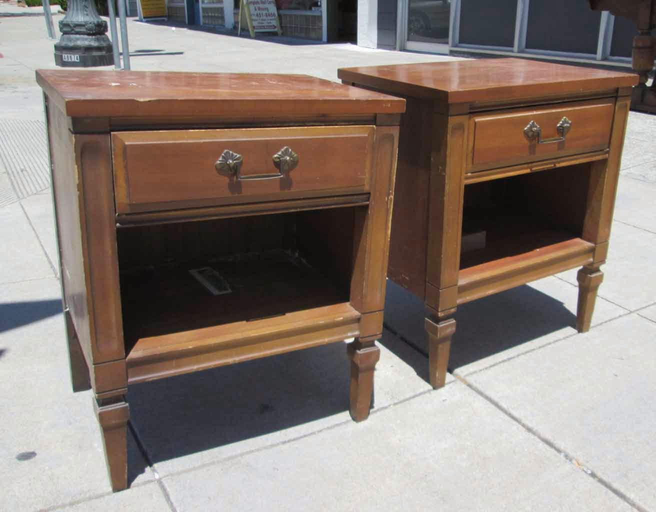 UHURU FURNITURE & COLLECTIBLES SOLD Pair Of Matching Nightstands 60